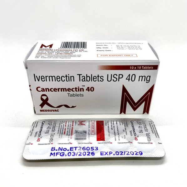 Cancermectin-40 (Ивермектин 40мг) 10таблеток
